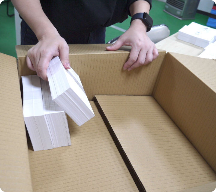 商品仕上げ